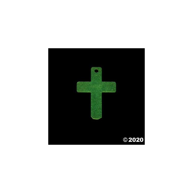 Glow-in-the-Dark Jesus Has Risen Tomb Plastic Easter Eggs with Cross,