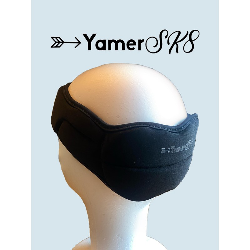 YamerSK8 Padded Headband for Figure Skating, Black (Extra Small)