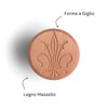 Marcato CZ-GIGL-CLS Corzetto, Forma Giglio, Legno Massello, Linea Premium.