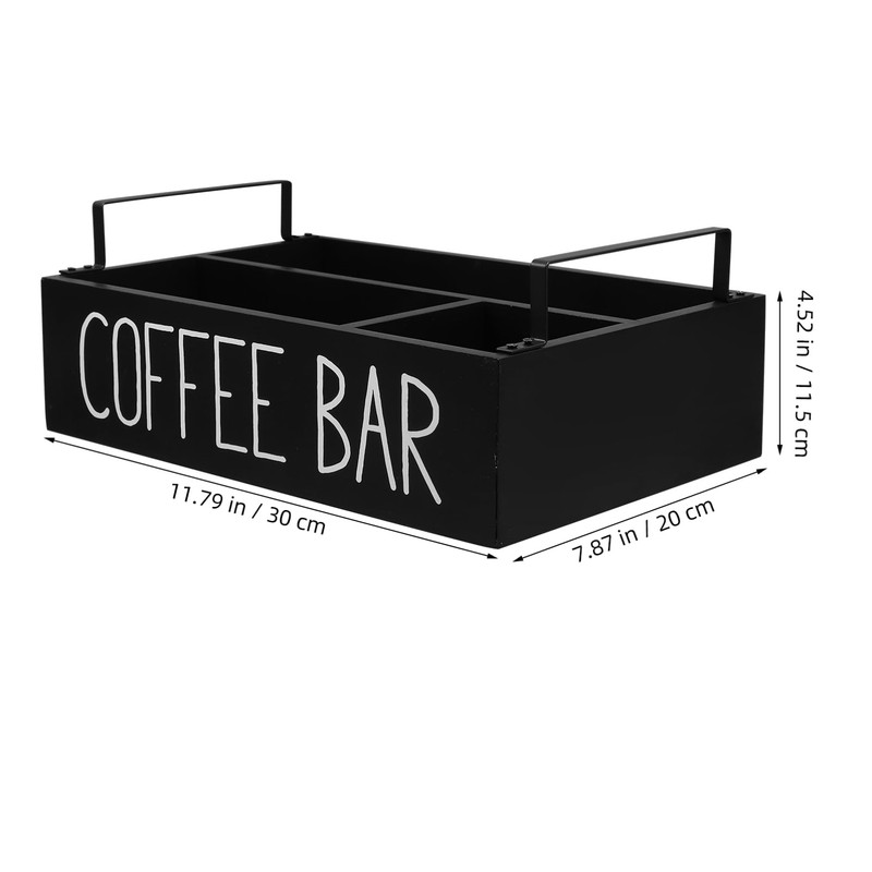 Cabilock Wooden Tea Bag Organizer - Coffee Station Organizer with