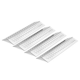 Stainless Steel Heat Plate Shield Gas Replacement for Bull BBQ Grills, Fit for Angus, Brahma, 7-Burner, 4-Burner, 5-Burner Grill Models, Grill Parts Replace for 16631, 16521, 4 Pack, 17 5/8"