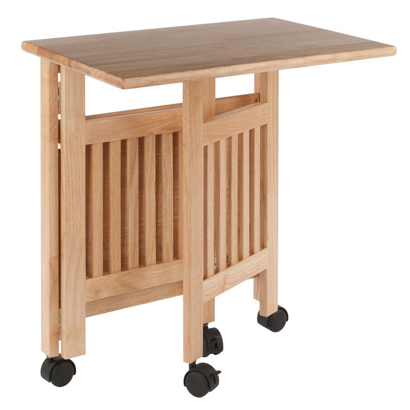 Winsome Mission 2-Shelf Wood Mobile Printer Stand, Brown (81628)