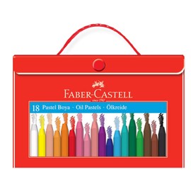 Faber-Castell Crayons with Plastic Case Holder 18 Colours (125119)