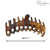 Parcelona French Rake Large Tortoise Shell Cellulose Jaw Hair Claw