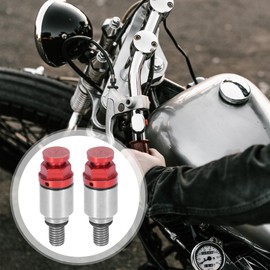 Motoforti Motorcycle Screw Fork Air Bleeder Valve M5x0.8 for Honda Compatible with Yamaha Suzuki Kawasaki Red 2pcs