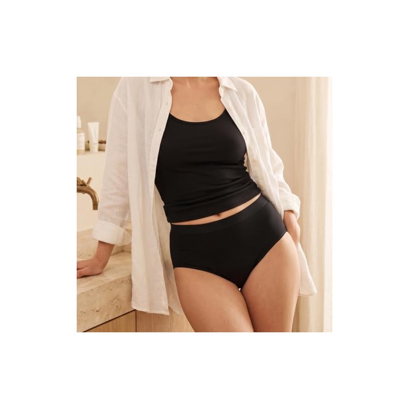 Calzones Menstruales Mujer, Flujo Abundante 60 ml, Pack de 3(L)