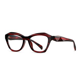 kimorn Blue Light Blocking Glasses,Anti Eyestrain & UV Protection,Cat Eyes Frame Glasses for Women Men (Red)