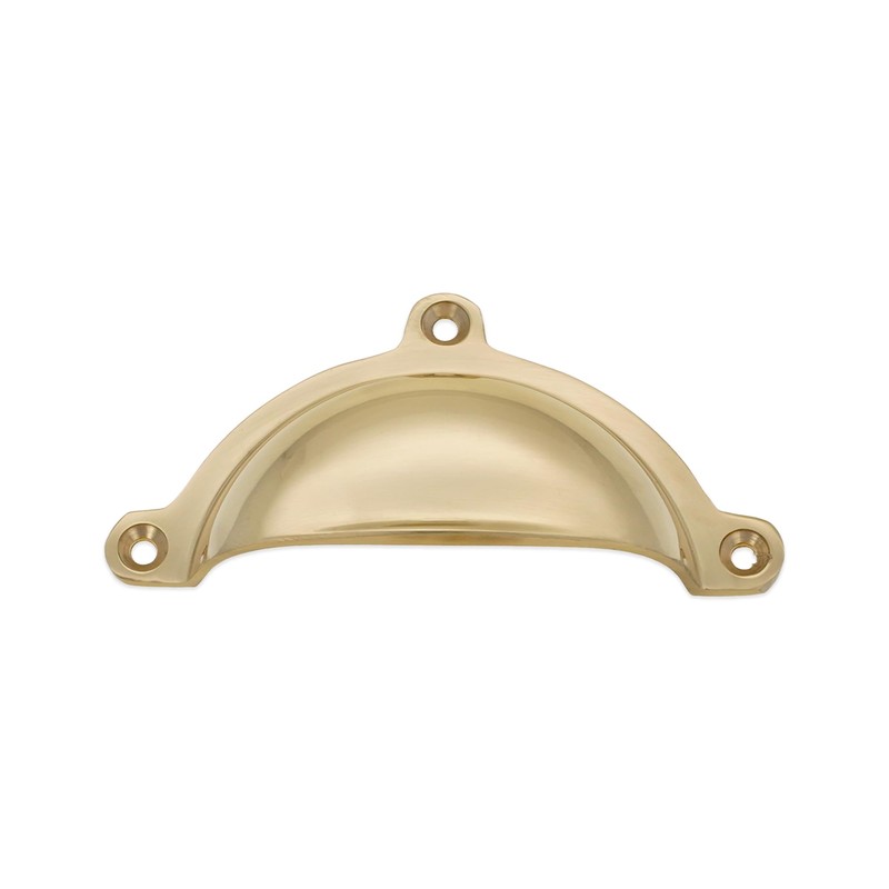 Infinity Decor Cottage Semi Circle Solid Brass Cup Pull Handle