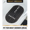 HITSLAM Oval Bath Mat Non Slip, 68x38 CM Bubble Shower