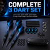 WayArrival Steel Tip Darts 24g, 3 Pack with Case and