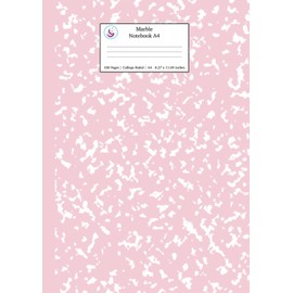 Marble Notebook A4: Pastel Pink College Ruled Journal (Pastel Stationery Notebooks A4, Band 1)