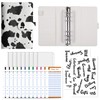 A6 Budget Binder with Zipper Envelopes,Leopard Print Money Organizer for