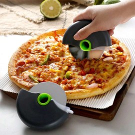 Unbranded 1pc Stainless Steel Pizza Knife Blade Guard Pizza Knife Wheel Pizza Drum Cutter