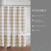Elrene Home Fashions Cortina de Ducha a Cuadros de búfalo,