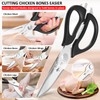 Kitchen Scissors All Purpose Kitchen Shears Come Apart,Stainless Steel Utility