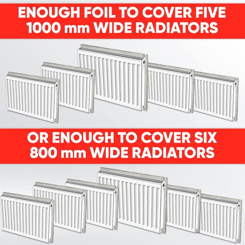 Radiator Foil Reflective Thermal Bubble Heating Insulation (5m x 60cm)