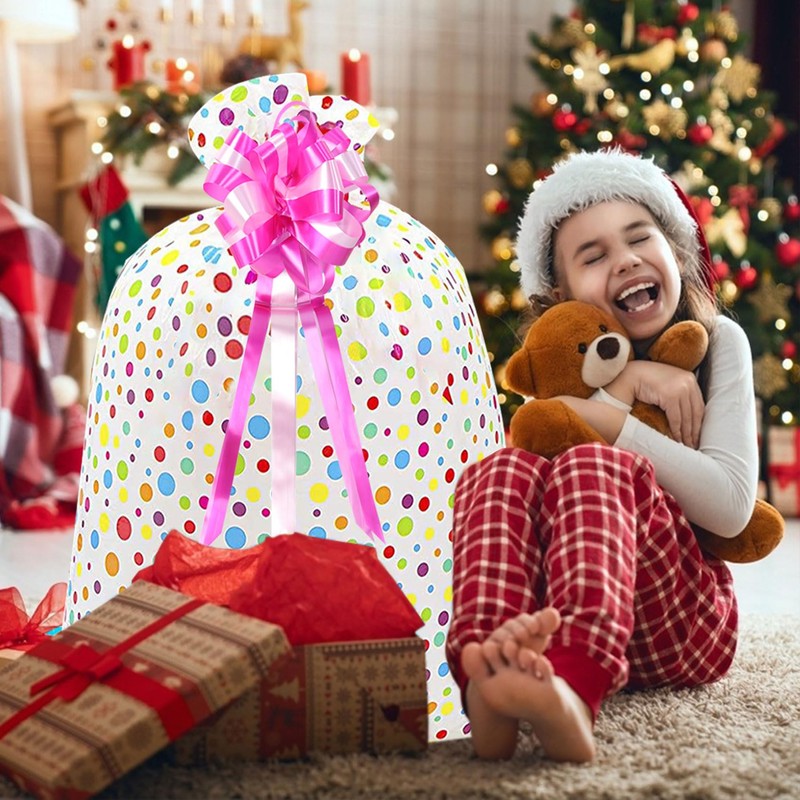 Large Plastic Gift Bag for Presents, 56× 36 inches Jumbo