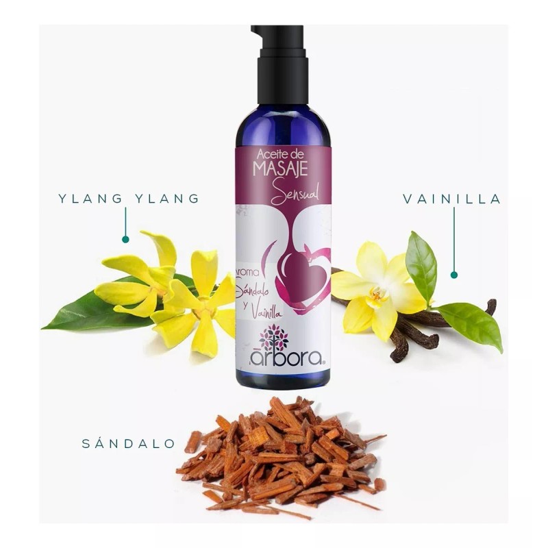 Arbora 3 Aceites Para Masaje Relajante: Sándalo + Cítrico +