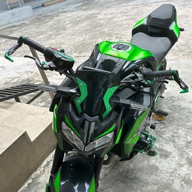 ZEXDDI Motorcycle Handguards Compatible with Ninja 500 SE 2025 Ninja 400 300 250R ZX6R ZX10R ZX4RR ZX14R Ninja 1000SX Aluminum Brake Clutch Lever Guards Protector (Black)