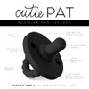 Ryan & Rose Cutie PAT Pacifier Teether (Stage 1, Black)