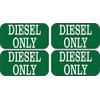 StickerTalk Diesel Only Vinyl Sticker, 2 inches by 1 inch