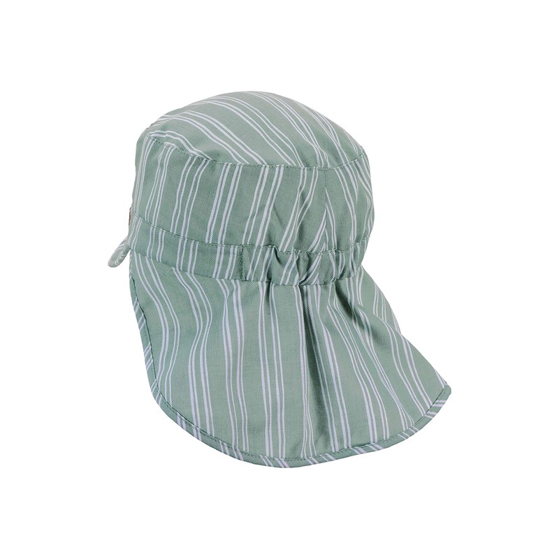 Sterntaler Baby Boys' Peaked Cap with Neck Protection, light green