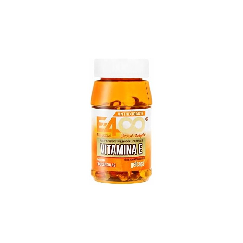 GELCAPS Vitamina E 400 mg Antioxidante con 200 Cápsulas, 1