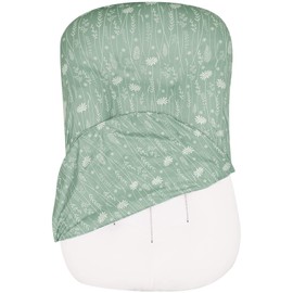 Newborn Lounger Cover for Boys and Girls Removable Cover Ultra Soft Comfortable Lounger Slipcover for Infant Lounger Pillow, Sage Green Dandelion Flower
