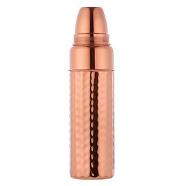 Ancient Impex Pure Copper Hammered Thermos For Ayurvedic Benefits | Pure Copper Water Bottle 99.74%, 900ml