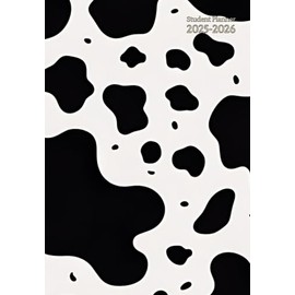 Student Planner a5: Cow Print - Small Size 5.8 x 8.3 - Daily Weekly And Monthly - Dated - Academic School Year - Middle / High school & College ( ... Homeschool - For Boys and Girls - Not Spiral.