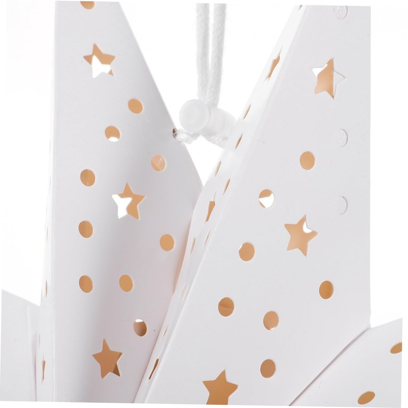 Homoyoyo 3pcs Christmas Shades Folding Paper Hanging Decorations for Warm