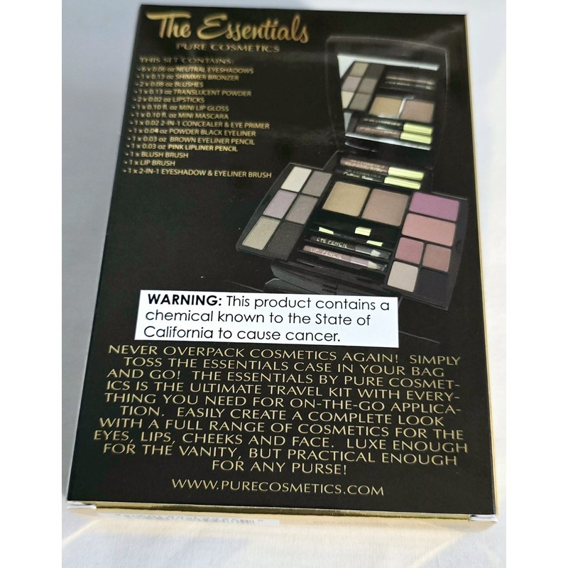 Pure Cosmetics Lano Company Pure Cosmetics The Essentials Travel Make