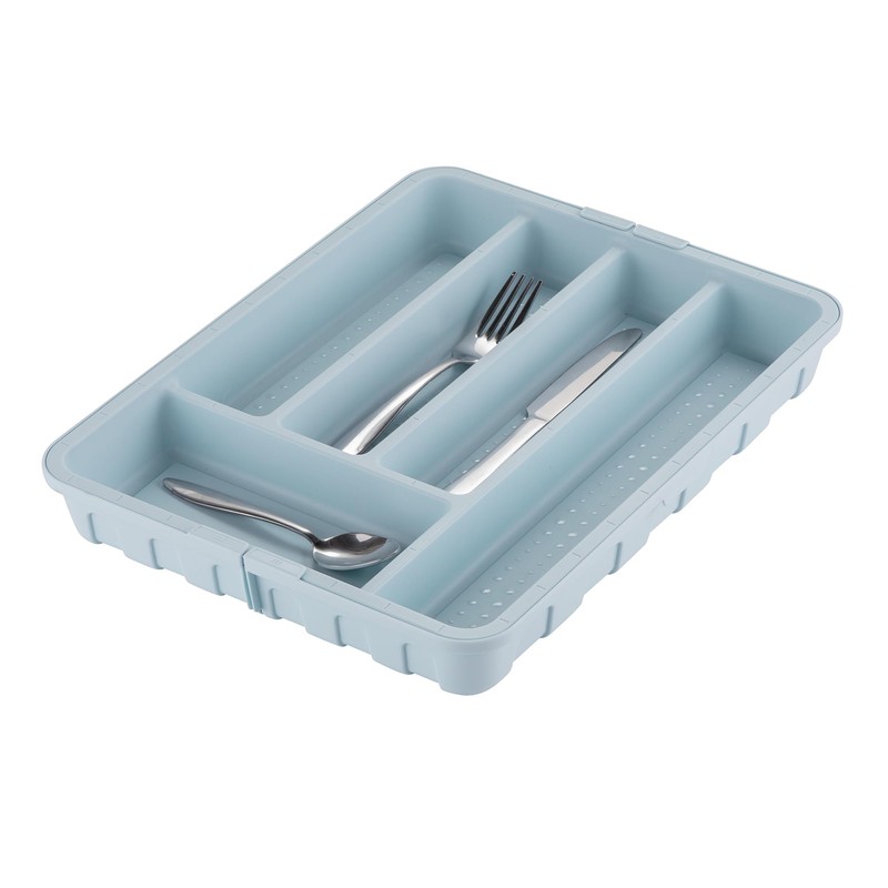 Minky Cutlery Drawer Organiser, Extendable Cutlery Sorter, Kitchen Storage &