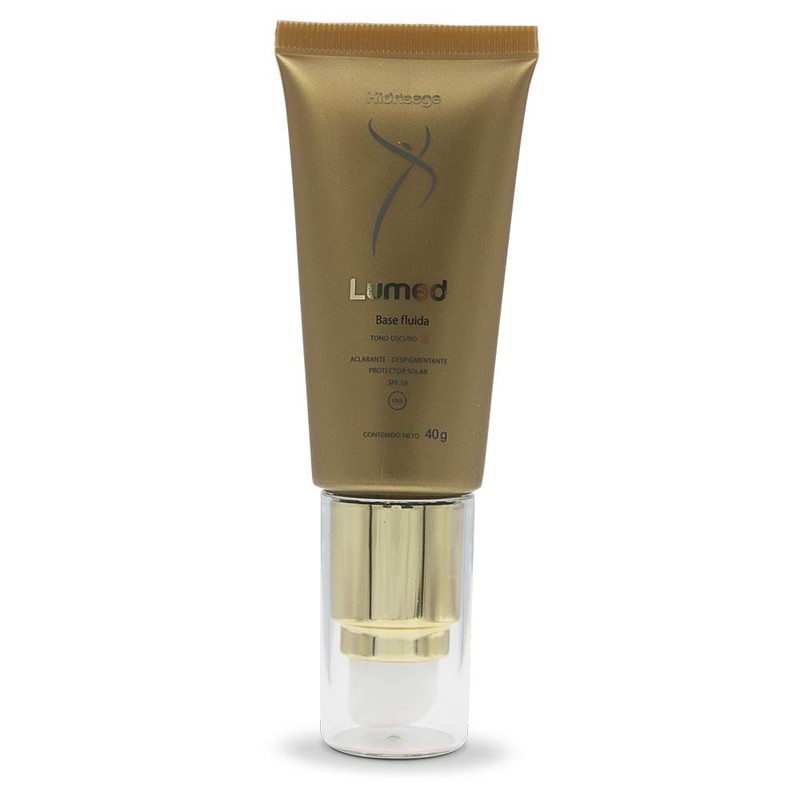Lumed Base Fluida de Maquillaje, Aclarante y Despigmentante, Protector Solar