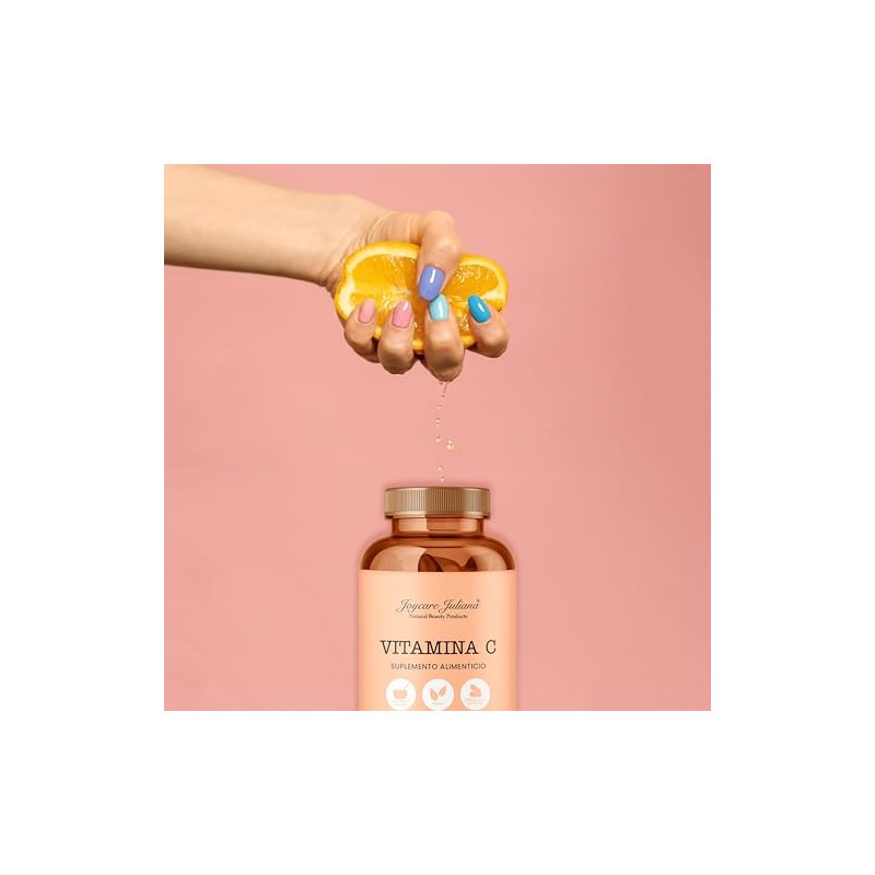 Suplemento de Vitamina C con Pétalos de Rosa y Zinc