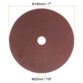 sourcing map 25pcs 60 Grit Aluminum Oxide Resin Fiber Discs 7"x7/8" Metal Sanding Grinding Discs for Angle Grinding Machine Polishing and Grinding Metals, Wood, and Fiberglass