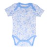 Organic Cotton Summer Baby Onesie - Underwater World Blue, 3-6