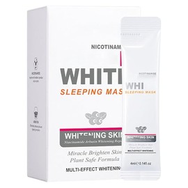 10X Collagen Anti-Aging Sleep Mask – Active Protein Technology – Intensive Hydration, Reduces Sagging & Dullness, Skin Care, Smooth & Whitilight, Cruelty-free (20PCS-Arbutin White Jelly Mask)