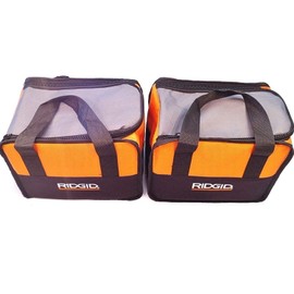 (2) Ridgid Tool Bags (11”x8”x5”) Carrying Cases For 18v Drill Impact & Battery
