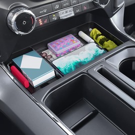 Kaishengyuan Center Console Organizer for 2021-2025 Ford F150 & 2022-2024 F150 Lightning XLT, Hidden Storage Tray with USB Hole, Fit for Front Shifter Open Pocket Organizer Accessories