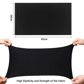 FIBOUND Pack of 6 Tube Scarf, Sports Neckerchief, Multifunctional Scarf, Seamless Bandanas, Neck Warmer, Windproof Ski Mask, Tube Scarf, Warmer for Outdoor Skiing, Motorcycle, Running, Cycling, Black,