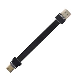 Xiwai CYFPV Cable plano Mini HDMI macho a HDMI macho FPC 1080P para FPV HDTV Multicopter fotografía aérea (0,1 m)