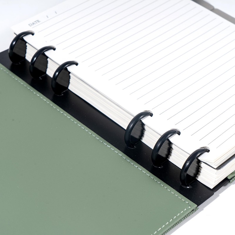 Yoment Discbound Lined Refills for 6.1 x 8.3 Hardcover Notebook,