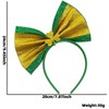 Soochat St.Patrick's Day Headband Shamrock Headband Green And Yellow Bowknot