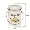 SOTECH Round Compost Bin Kitchen Garbage Can for Kitchen Counter