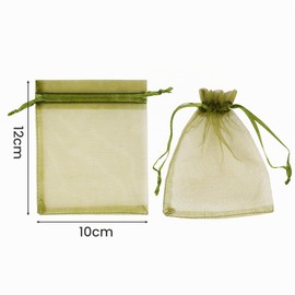 40 Pezzi Sacchetti Organza 10x12 cm, Sacchetti In Organza Colorate con Cordoncino, Sacchetto Regalo In Organza per dolciumi, matrimoni, compleanni, Natale e cosmetici