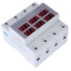 Luqeeg Digital Energy Meter, 3 Phase DIN Rail Voltmeter Ammeter,