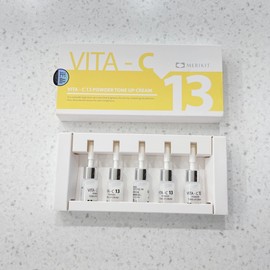 Merry Kit Vita C13 Powder Tone Up Cream 2g / 메리키트 비타C13 파우더 톤업크림 2gX5EA 순수비타민C+메리키트팩8장