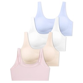 SALIA GIRL Training Bras for Girls 10-16 with Adjustable Straps, Tween Sports Seamless Bras with Breathable Removeable Pads