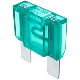 Tecside 30 A Car Maxi Fuse, 1 Piece, 29 mm Plug Fuse for Power Thief and Fuse Holder, 12 V, 24 V, 32 V Blade Fuse for Car, Boat, Motorcycle, Motorhome, Scooter, iMaXX maxiOTO F9030 Green